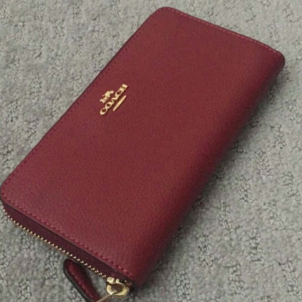 Red Coach Wallet